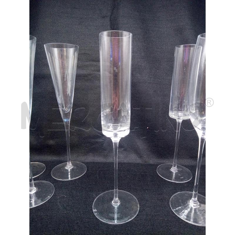 SET FLUTES POLS POTTEN CRISTALLO FORME DIVERSE | Mercatino dell'Usato Roma porta maggiore 3