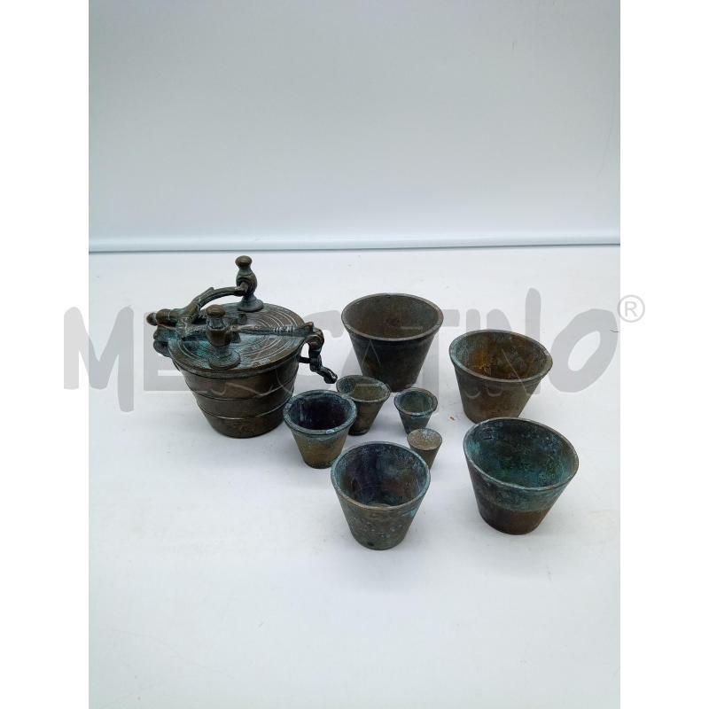SET PESETTI BRONZO IN CONTENITORI | Mercatino dell'Usato Roma porta maggiore 1