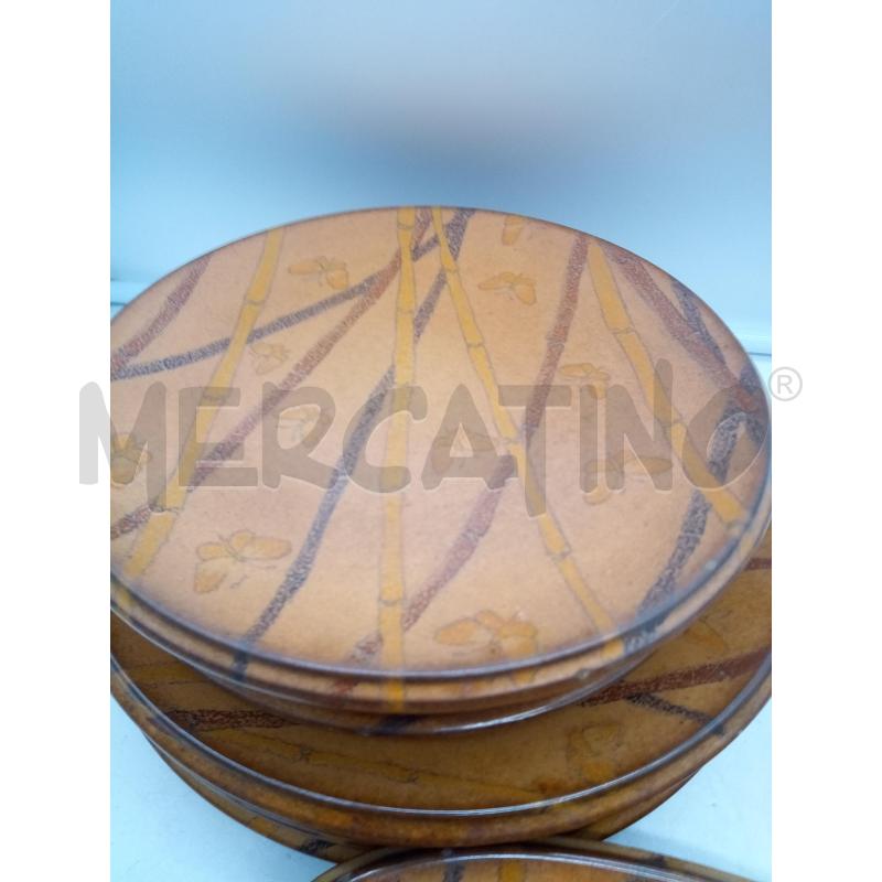 SET PIATTI CERAMICA ERNESTINE CANNE BAMBOO FARFALLE | Mercatino dell'Usato Roma porta maggiore 4
