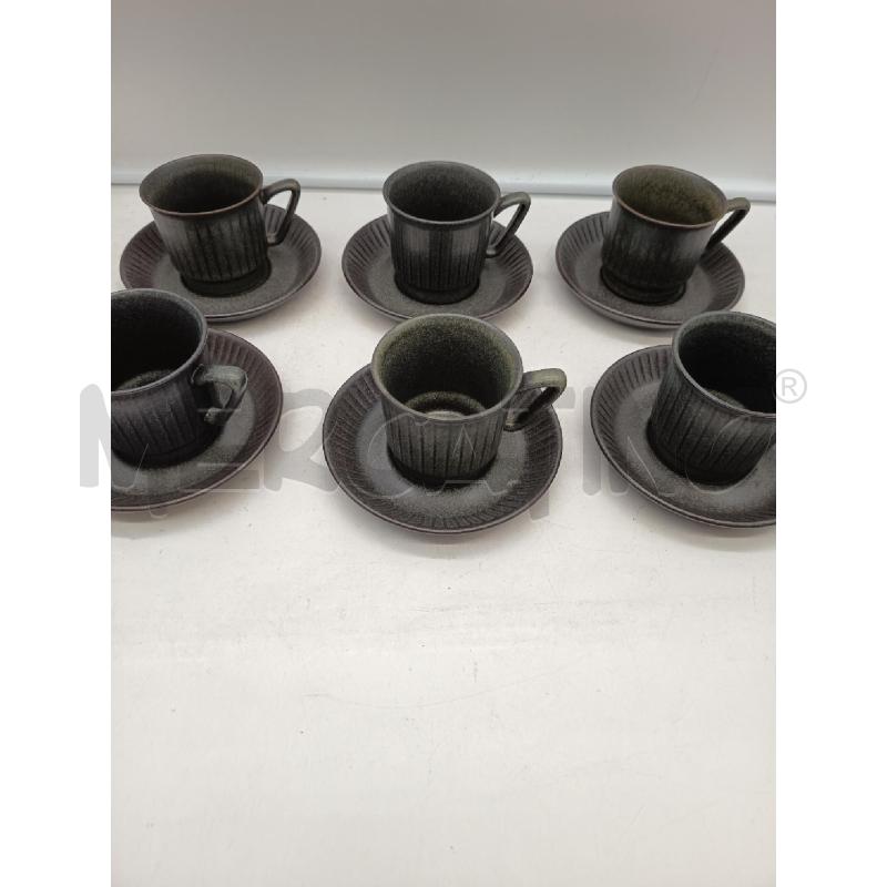 SET TAZZER CERAMICA NORWAY TONI GRIGIO VERDE  | Mercatino dell'Usato Roma porta maggiore 2