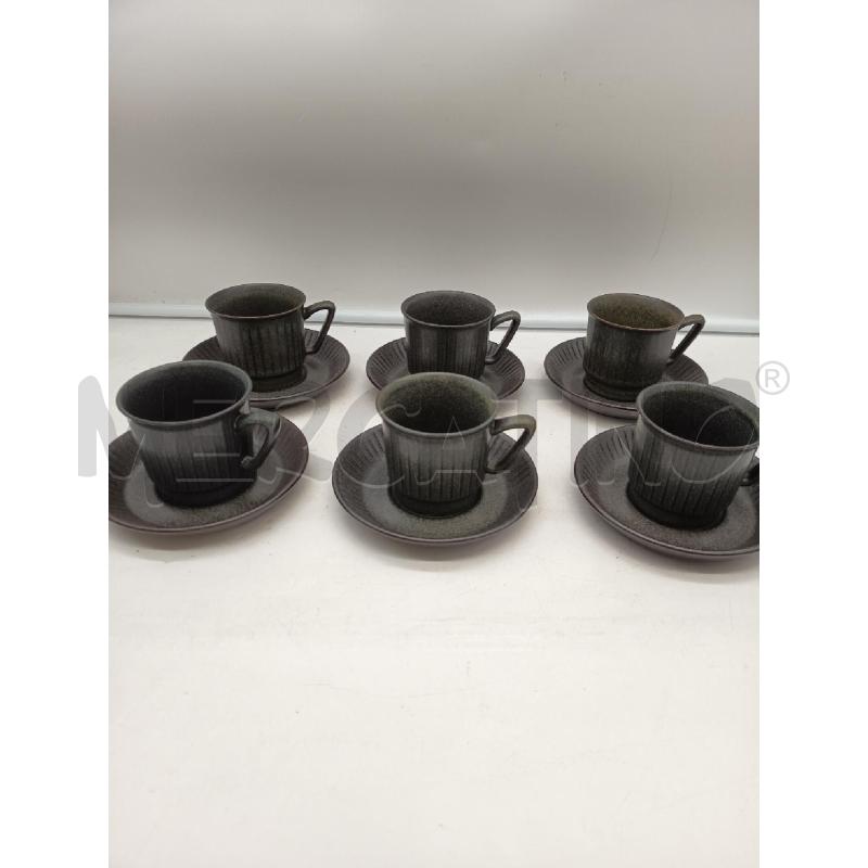 SET TAZZER CERAMICA NORWAY TONI GRIGIO VERDE  | Mercatino dell'Usato Roma porta maggiore 4