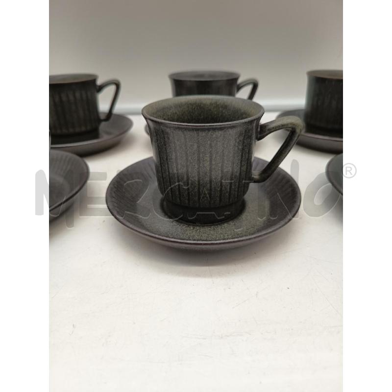 SET TAZZER CERAMICA NORWAY TONI GRIGIO VERDE  | Mercatino dell'Usato Roma porta maggiore 5