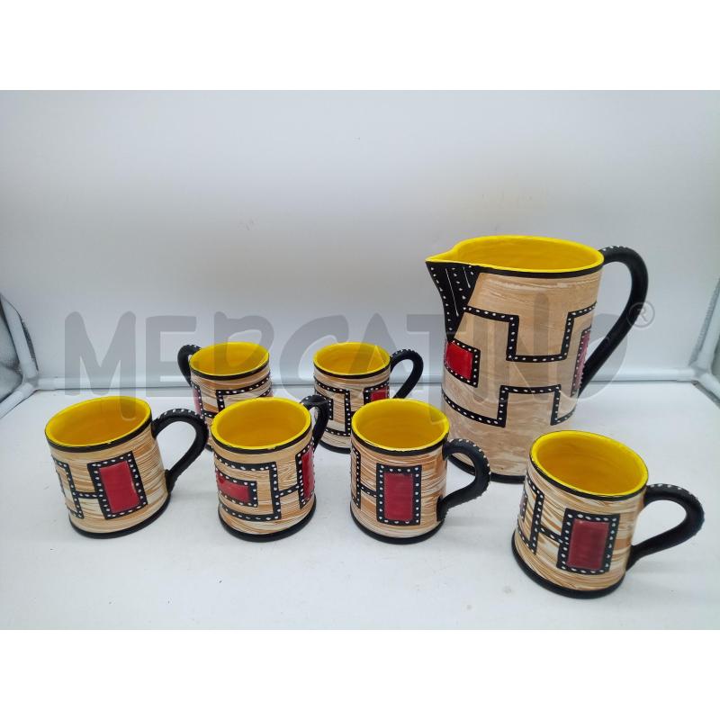 SET TAZZE CERAMICA GRIFO DERUTA  | Mercatino dell'Usato Roma porta maggiore 1