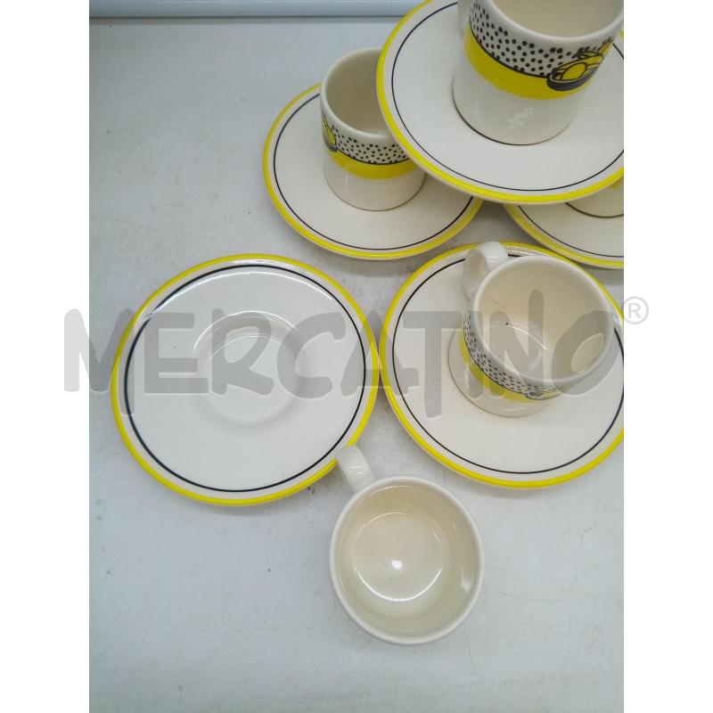 SET TAZZINE CERAMICA PAGNOSSIN FASCIA GIALLA FRUTTA | Mercatino dell'Usato Roma porta maggiore 3