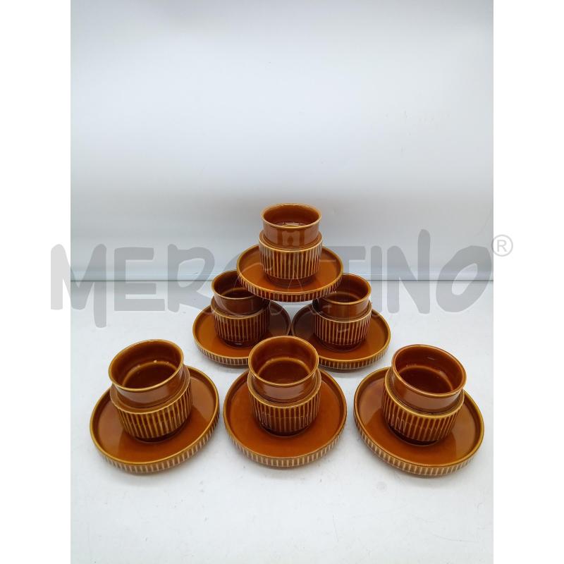 SET TAZZINE TOGNANA CERAMICA SMALTATA INGRANAGGIO  | Mercatino dell'Usato Roma porta maggiore 1
