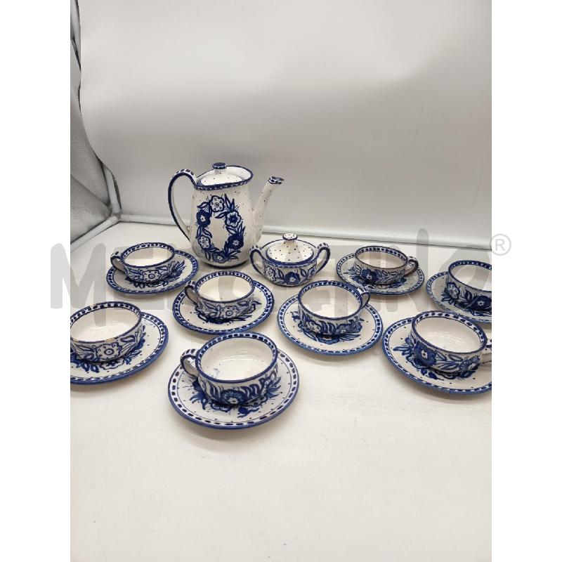 SET THE CERAMICA FAMA ASCOLI PICENO FIOR BLU DIPINTI  | Mercatino dell'Usato Roma porta maggiore 2