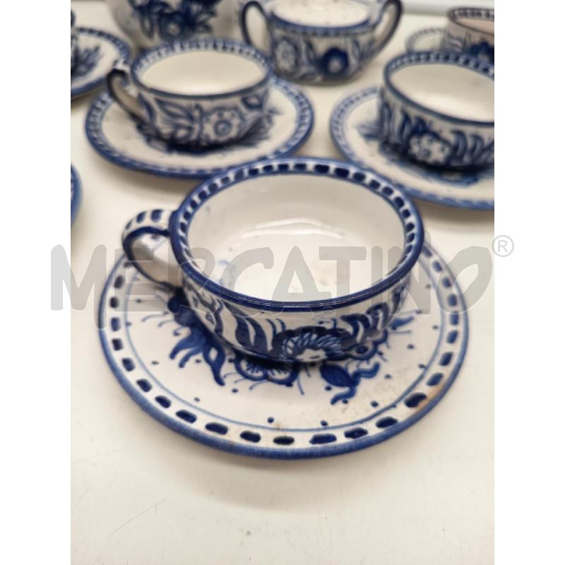 SET THE CERAMICA FAMA ASCOLI PICENO FIOR BLU DIPINTI  | Mercatino dell'Usato Roma porta maggiore 3