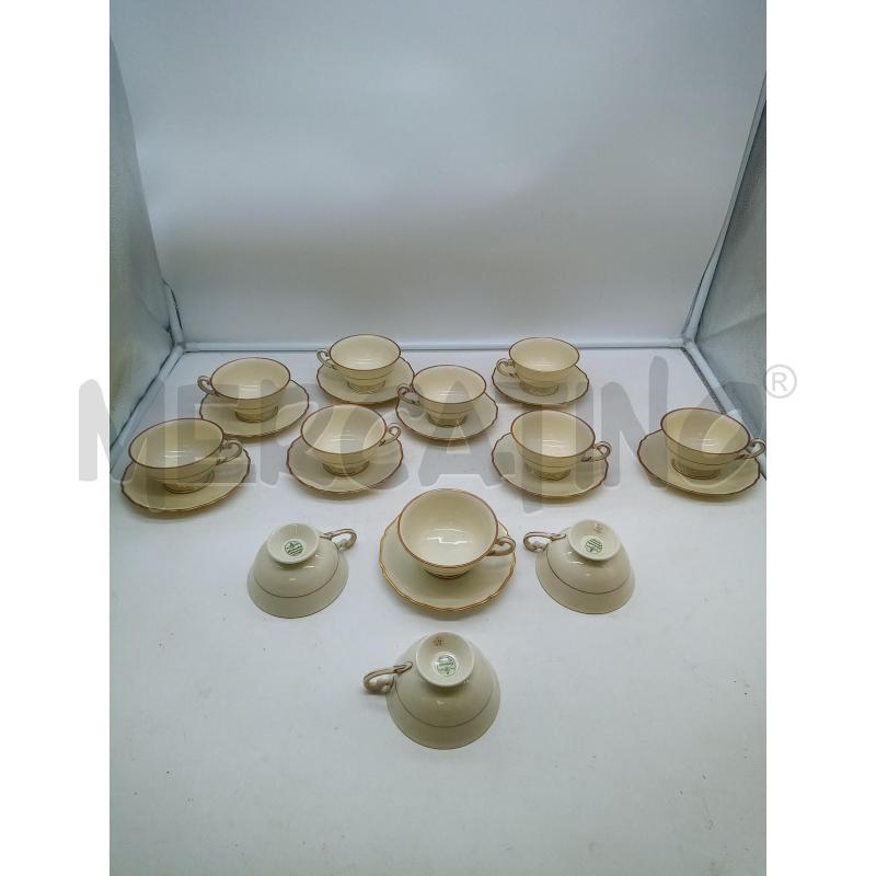 SET THE PORCELLANA HUTSCHENREUTHER CREMA B ORO | Mercatino dell'Usato Roma porta maggiore 1
