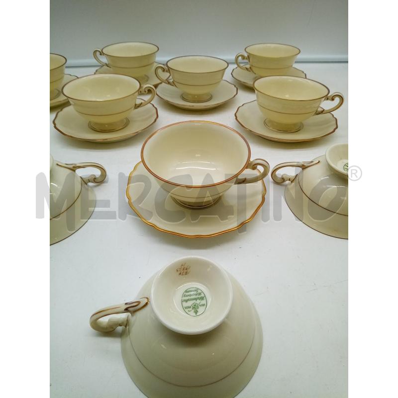 SET THE PORCELLANA HUTSCHENREUTHER CREMA B ORO | Mercatino dell'Usato Roma porta maggiore 2