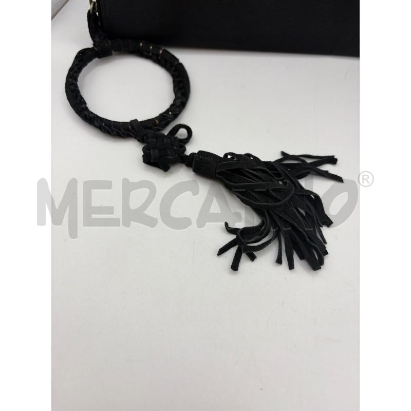 SHANGHAI TANG POCHETTE NERA RASO DETT BOTT GIADA CONTORNO GOLD  | Mercatino dell'Usato Roma porta maggiore 3
