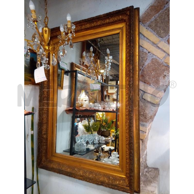 SPECCHIO 120X166 CORNICE PASTIGLIA DORATA | Mercatino dell'Usato Roma porta maggiore 1