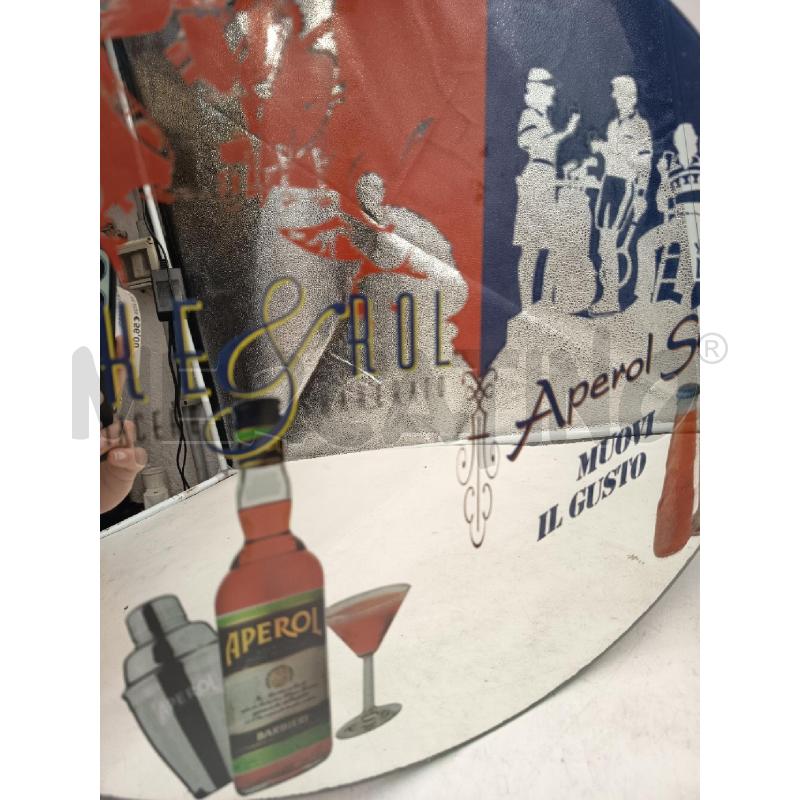 SPECCHIO OVALE SERIGRAFATO APEROL | Mercatino dell'Usato Roma porta maggiore 3