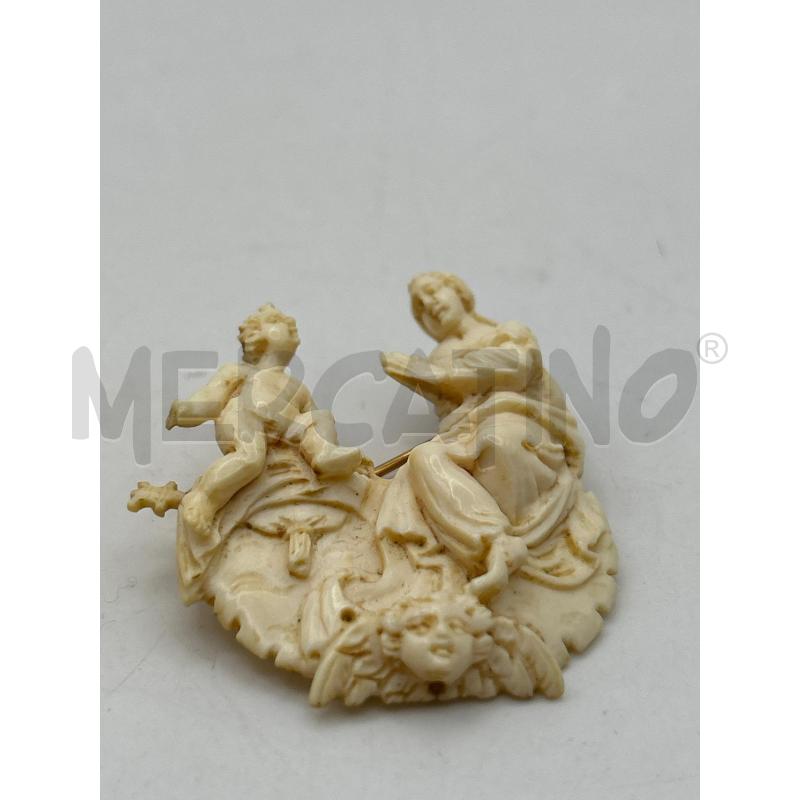 SPILLA IN OSSO MADONNA CON BAMBINO XVIII SEC | Mercatino dell'Usato Roma porta maggiore 5