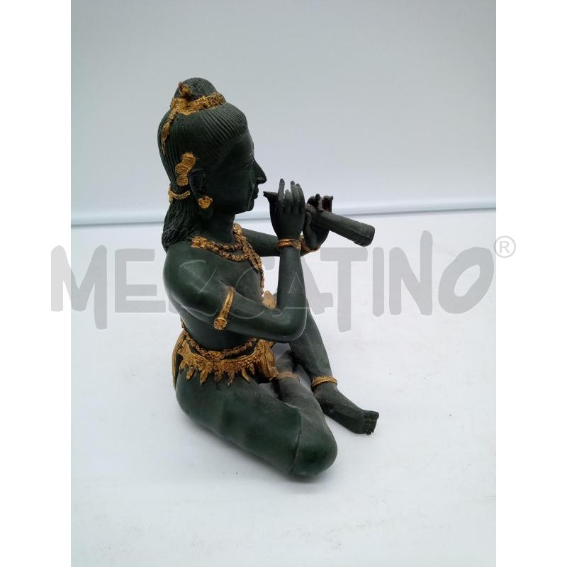 STATUA BRONZO CON FLAUTO  | Mercatino dell'Usato Roma porta maggiore 2