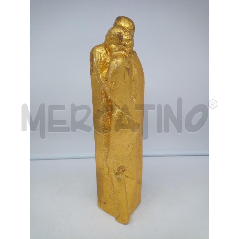 STATUA STILE LIBERTI DORATA ABBRACCIO DI COPPIA | Mercatino dell'Usato Roma porta maggiore 1