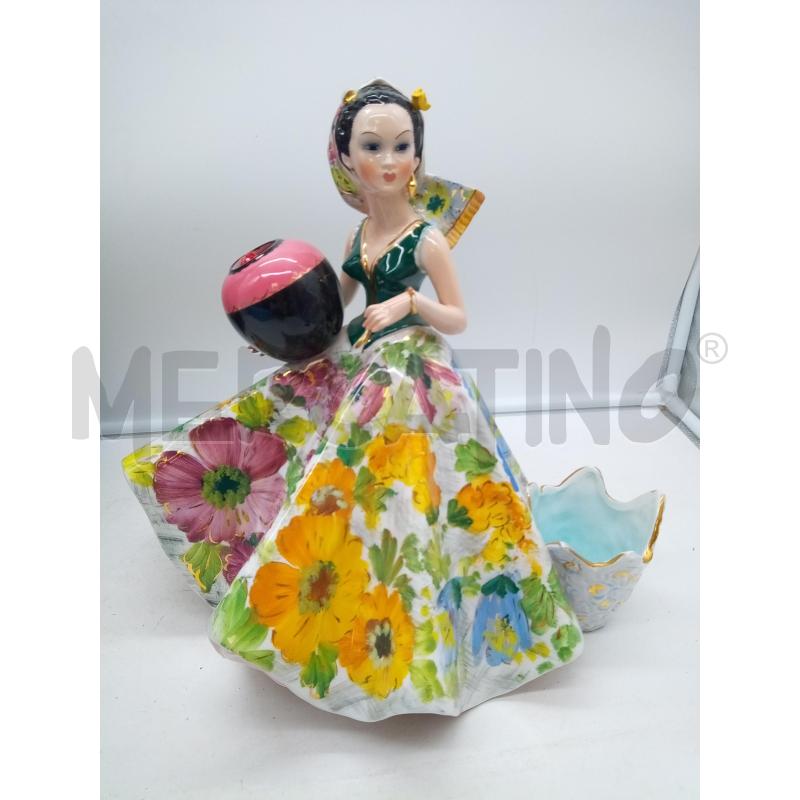 STATUINA CERAMICA GIRARDI DIPINTA DIFETTO | Mercatino dell'Usato Roma porta maggiore 1