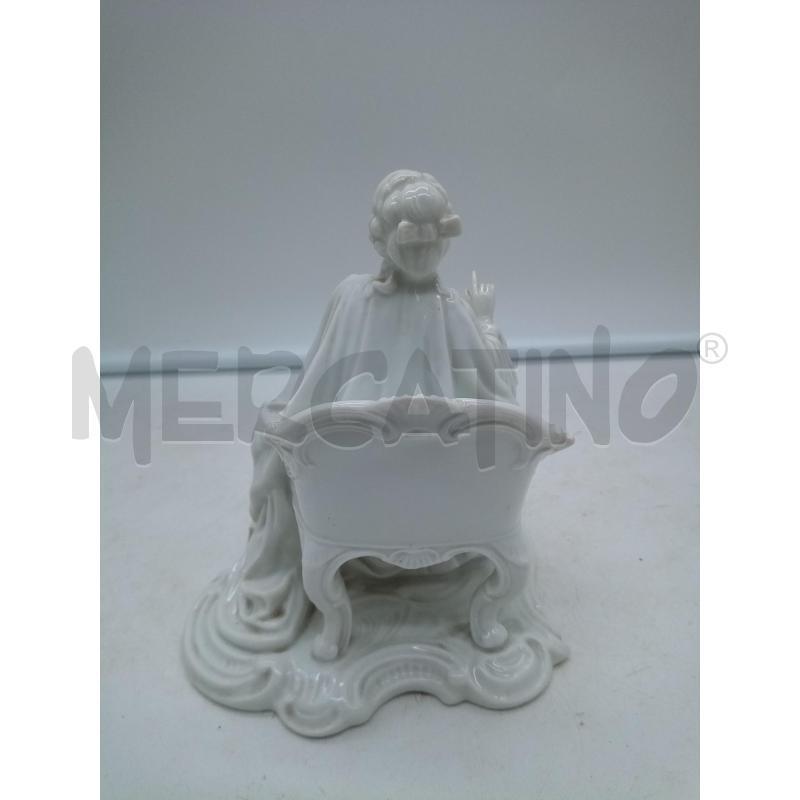 STATUINA PORC CDM GINORI DAMA SEDUTA | Mercatino dell'Usato Roma porta maggiore 3