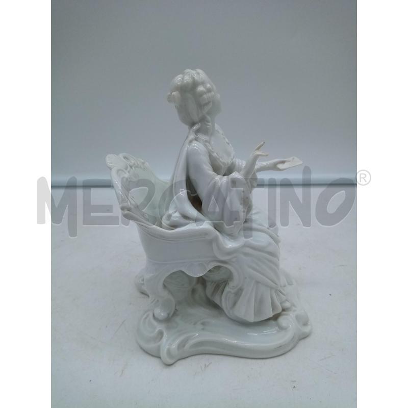 STATUINA PORC CDM GINORI DAMA SEDUTA | Mercatino dell'Usato Roma porta maggiore 4