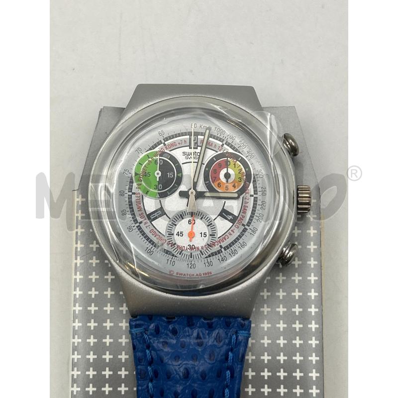 SWATCH OROLOGIO IRONY CHRONO CINTURINO BLU | Mercatino dell'Usato Roma porta maggiore 3