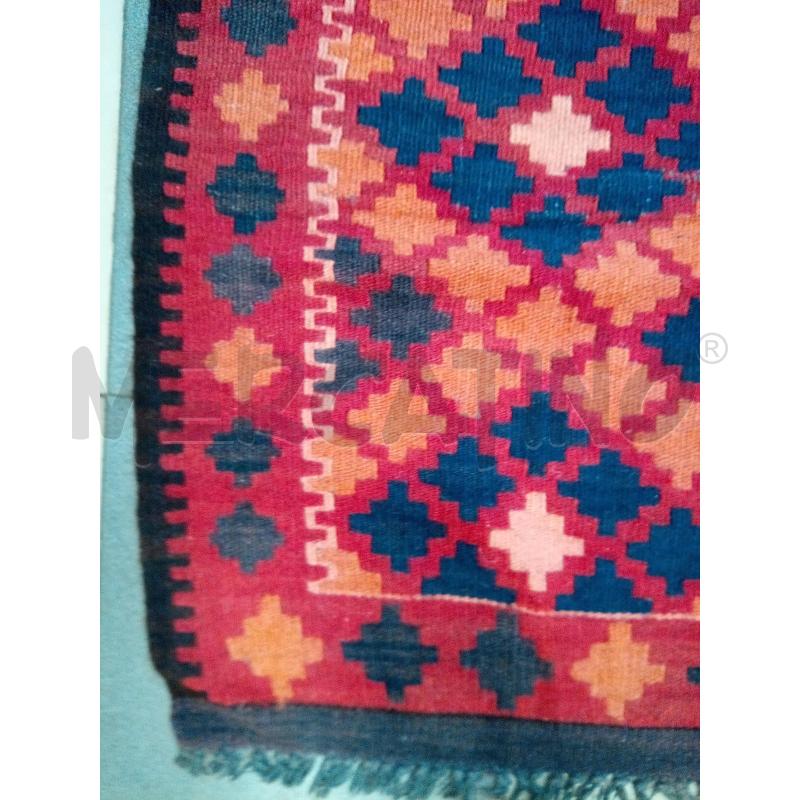 TAPPETO 175X100 KILIM ROMBI FONDO ROSSO | Mercatino dell'Usato Roma porta maggiore 3