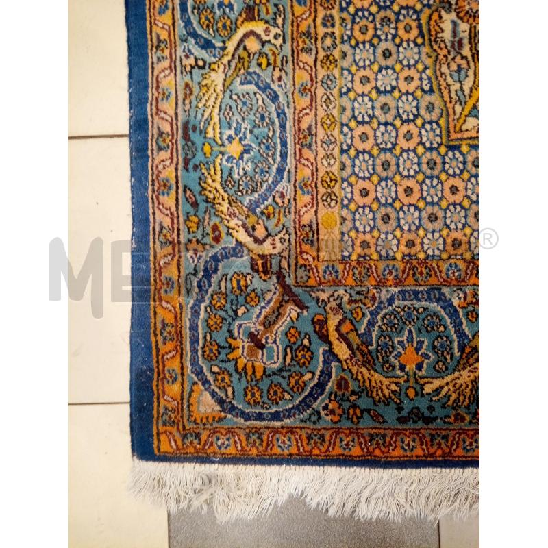 TAPPETO 216X143 FLOREALE CON UCCELLI FONDO AZZURRO | Mercatino dell'Usato Roma porta maggiore 3