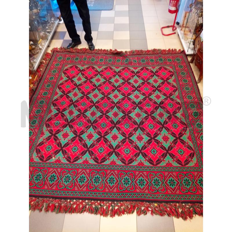 TAPPETO 220X220 EST EUROPA GEOMETRIE ROSSO VERDE | Mercatino dell'Usato Roma porta maggiore 1