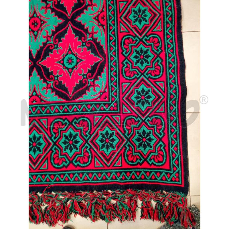 TAPPETO 220X220 EST EUROPA GEOMETRIE ROSSO VERDE | Mercatino dell'Usato Roma porta maggiore 3