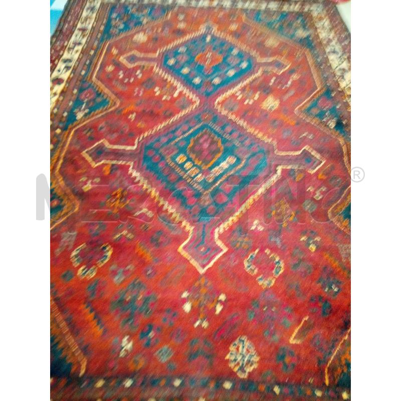 TAPPETO 252X172 SHIREZ 2 ROMBI TONI MATTONE BLU | Mercatino dell'Usato Roma porta maggiore 2