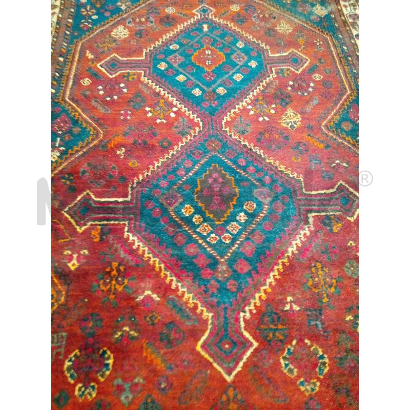 TAPPETO 252X172 SHIREZ 2 ROMBI TONI MATTONE BLU | Mercatino dell'Usato Roma porta maggiore 5