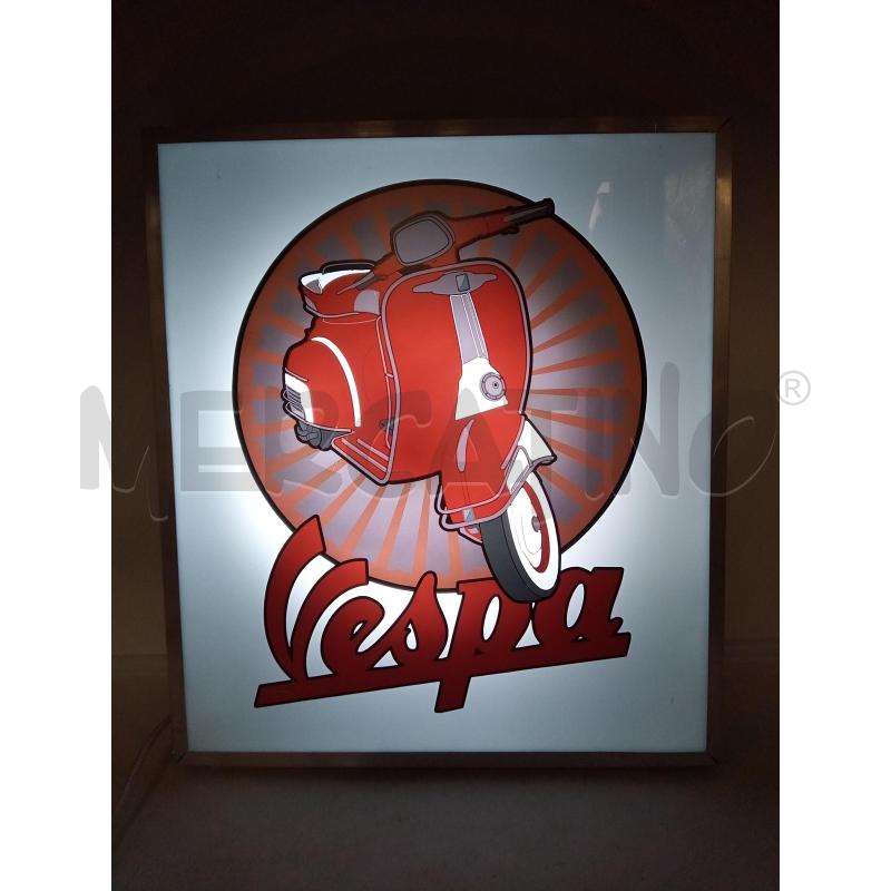TARGA LUMINOSA VESPA | Mercatino dell'Usato Roma porta maggiore 3