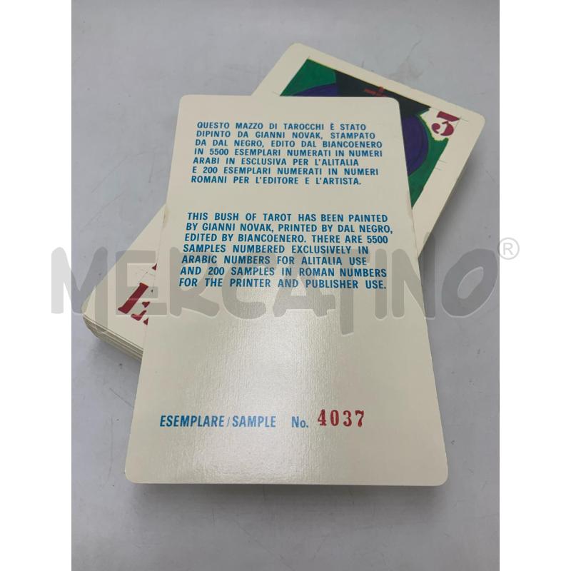 TAROCCHI ALITALIA ILL. GIANNI NOVAK 1973 COPIA N. 4037 | Mercatino dell'Usato Roma porta maggiore 2