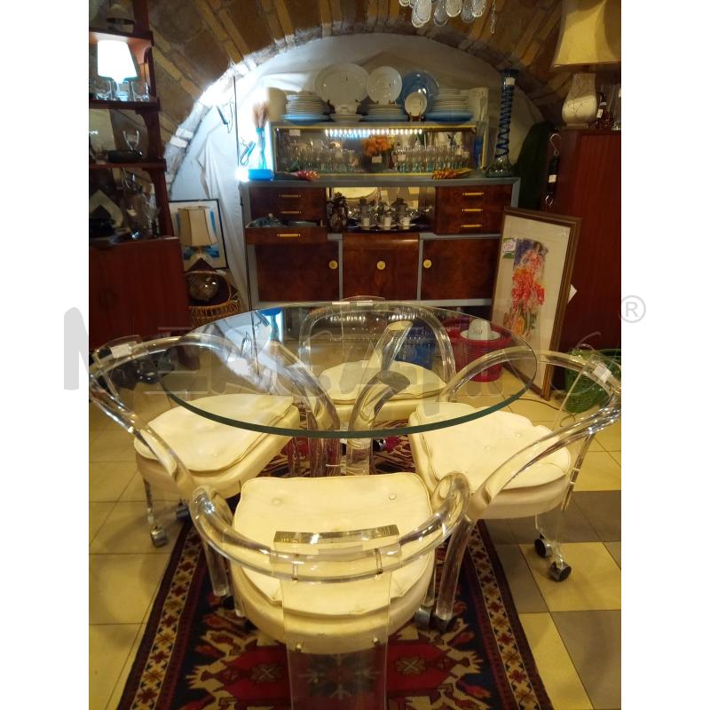 TAVOLO CHARLES JONES DINING CHAIRS + 4 SEDIE | Mercatino dell'Usato Roma porta maggiore 1