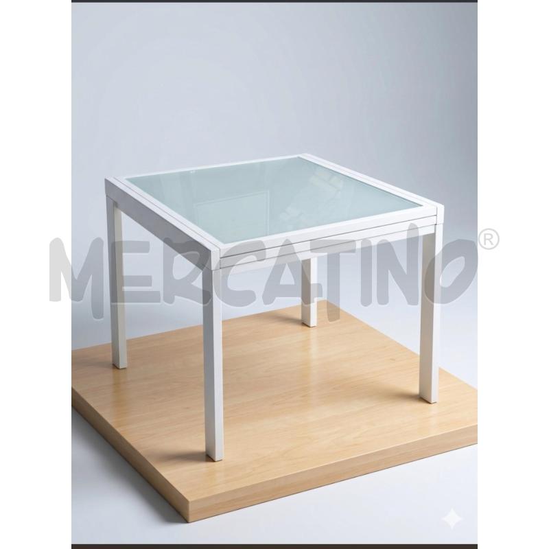 TAVOLO STILE CALLIGARIS BIANCO PIU PROLUNGHE 4 SEDIE | Mercatino dell'Usato Roma porta maggiore 1
