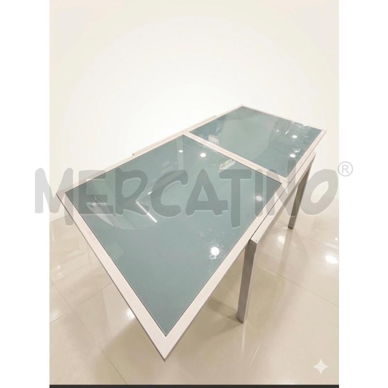 TAVOLO STILE CALLIGARIS BIANCO PIU PROLUNGHE 4 SEDIE | Mercatino dell'Usato Roma porta maggiore 2
