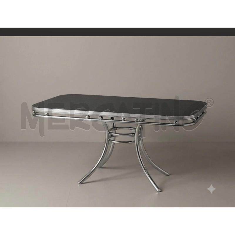 TAVOLO '50 ACC. P. FORMICA AMERICANO + 4 SEDIE | Mercatino dell'Usato Roma porta maggiore 1
