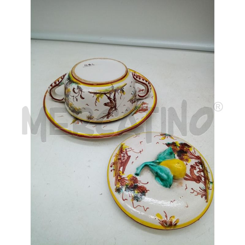 TAZZA CERAMICA DIPINTA PRESA PERA  | Mercatino dell'Usato Roma porta maggiore 3