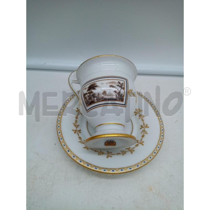 TAZZA DA CIOCCOLATA PORCELLANA GINORI PITTORIA FIESOLE | Mercatino dell'Usato Roma porta maggiore 4