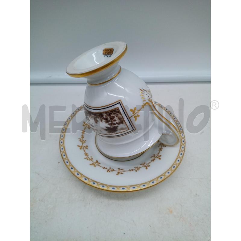TAZZA DA CIOCCOLATA PORCELLANA GINORI PITTORIA FIESOLE | Mercatino dell'Usato Roma porta maggiore 5