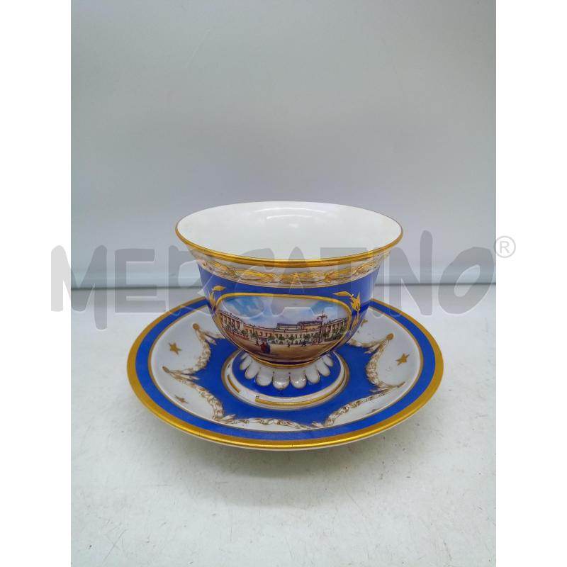 TAZZA GRANDE PORC MEISSEN TONDO DIPINTO SCRITTE RUSSE | Mercatino dell'Usato Roma porta maggiore 1