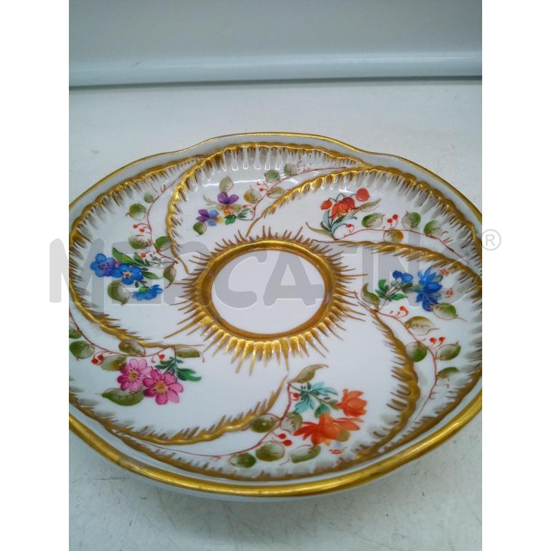 TAZZA PORCELLANA SEVRES FIORI DIPINTI  | Mercatino dell'Usato Roma porta maggiore 2