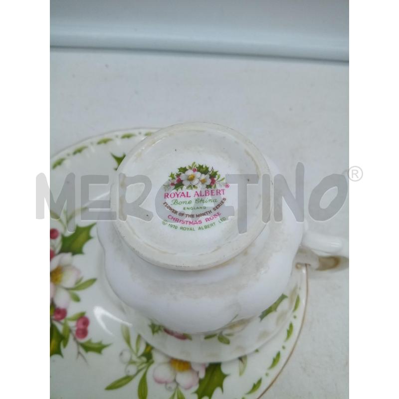 TAZZA PORC ROYAL ALBERT DECEMBER | Mercatino dell'Usato Roma porta maggiore 3