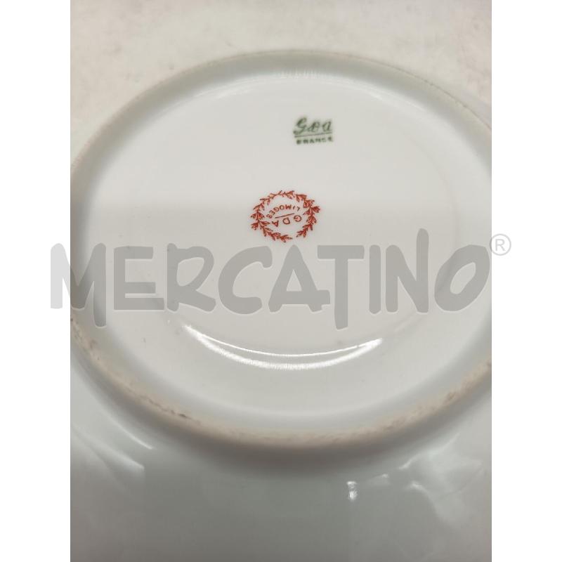 TAZZINA DA CONSOME PORC GDA LIMOGES FIORI LIEVI DIFETTI | Mercatino dell'Usato Roma porta maggiore 3