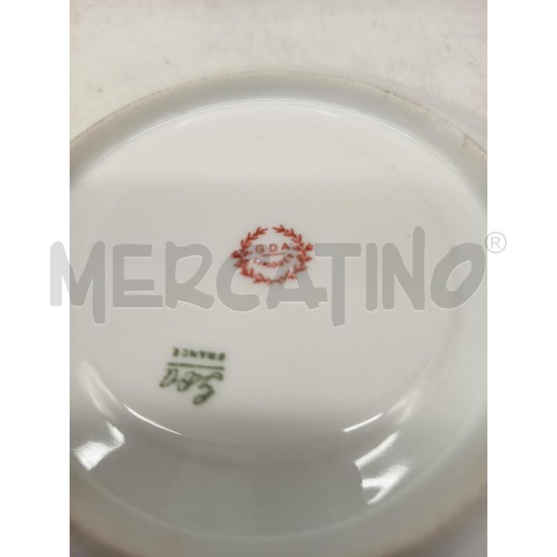 TAZZINA DA CONSOME PORC GDA LIMOGES FIORI LIEVI DIFETTI | Mercatino dell'Usato Roma porta maggiore 4