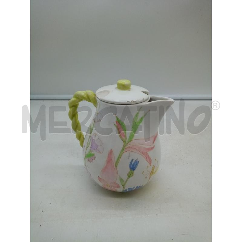 TEIERA CERAMICA ERNESTINE DECALC FIORI   | Mercatino dell'Usato Roma porta maggiore 1