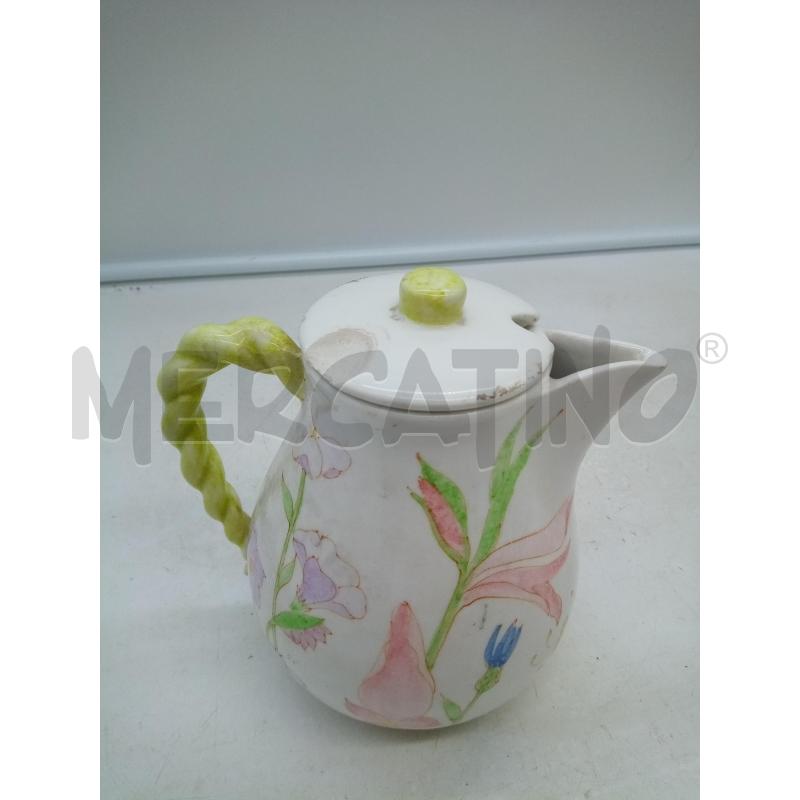 TEIERA CERAMICA ERNESTINE DECALC FIORI   | Mercatino dell'Usato Roma porta maggiore 2