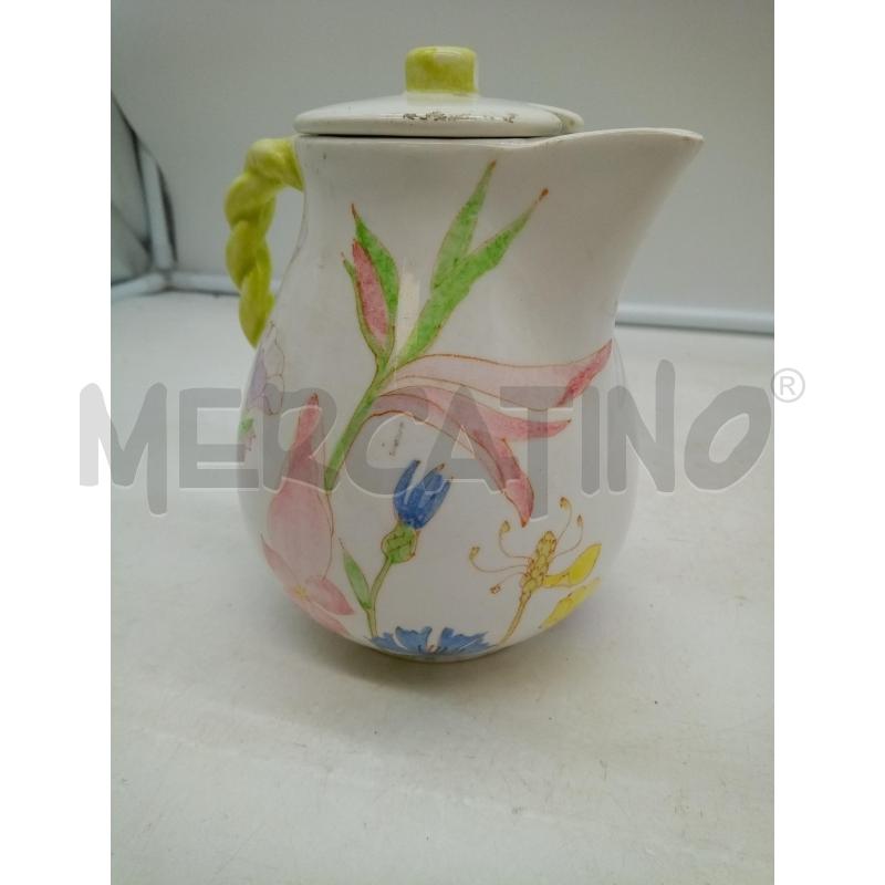 TEIERA CERAMICA ERNESTINE DECALC FIORI   | Mercatino dell'Usato Roma porta maggiore 3