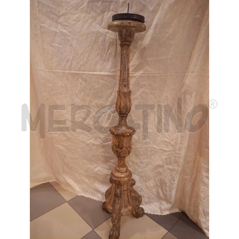 TORCIERE DA CHIESA LEGNO ARGENTATO | Mercatino dell'Usato Roma porta maggiore 1