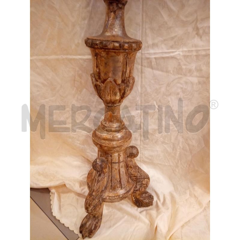 TORCIERE DA CHIESA LEGNO ARGENTATO | Mercatino dell'Usato Roma porta maggiore 4