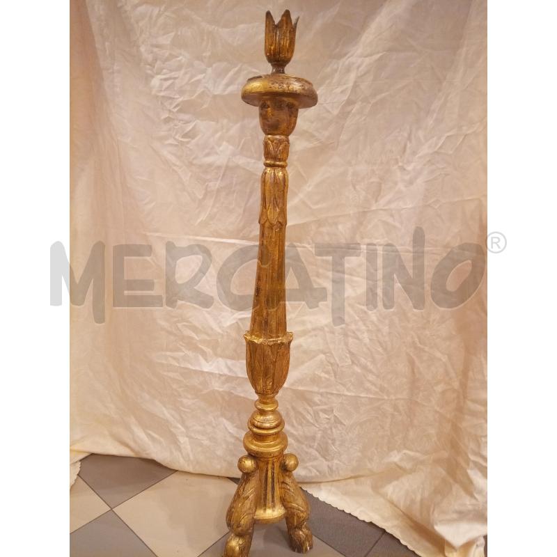 TORCIERE DA CHIESA LEGNO DORATO | Mercatino dell'Usato Roma porta maggiore 1