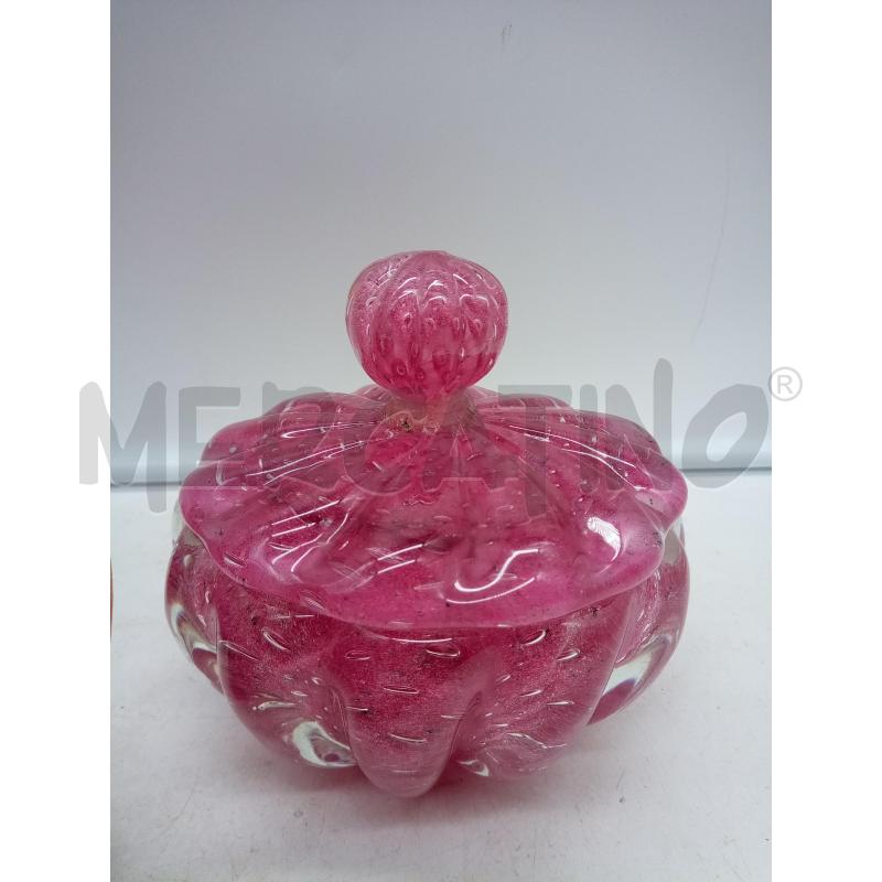 TRIS TOLETTA VETRO PULEGOSO ROSA DIFETTI | Mercatino dell'Usato Roma porta maggiore 2
